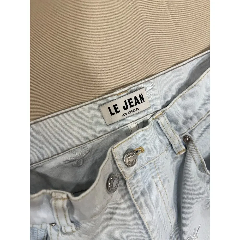 LE JEAN Bow Embroidered
Column Jeans Size 28 - Picture 4 of 7